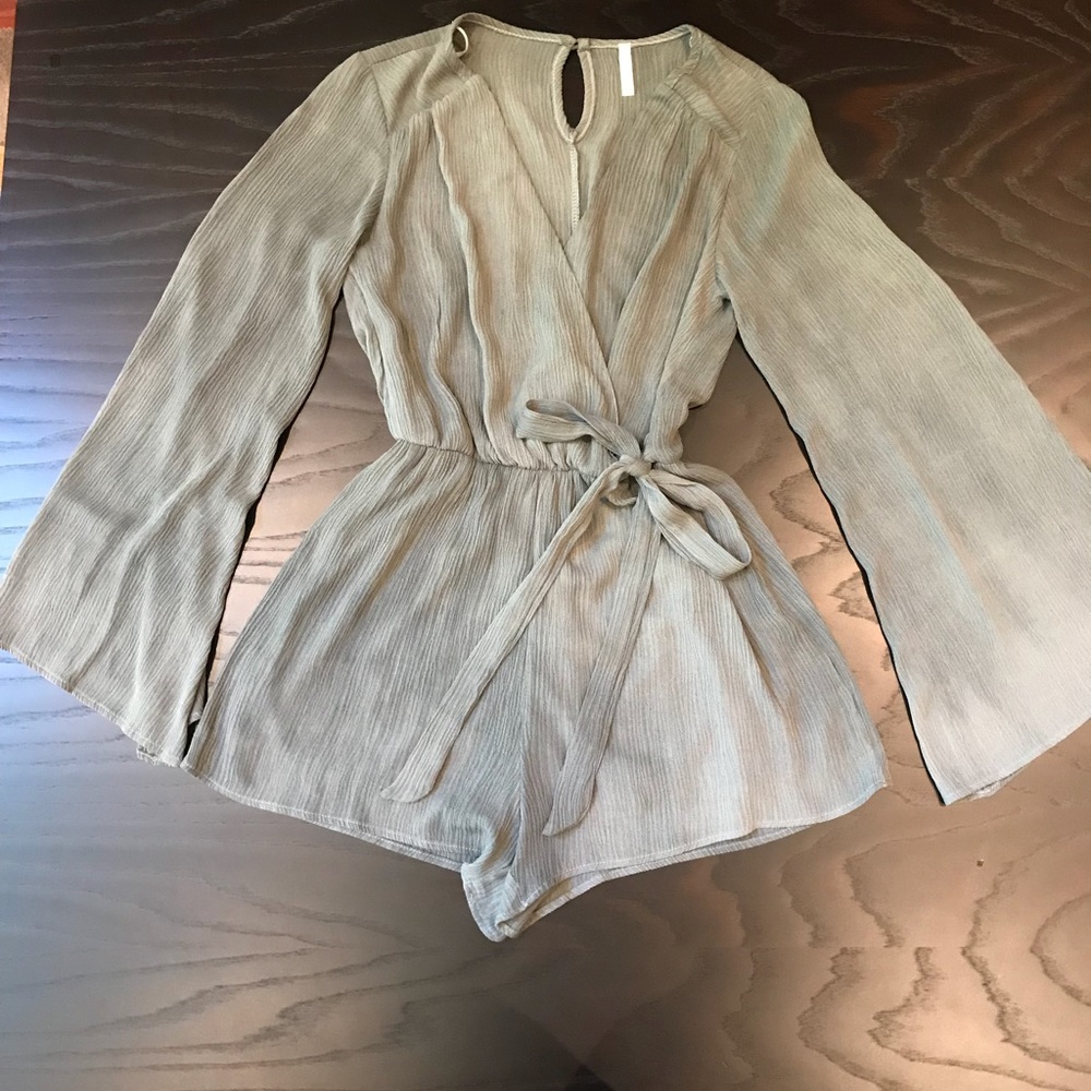 Sage Gray Romper